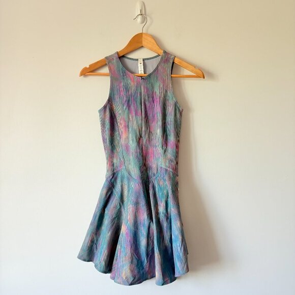 Lululemon Everlux Short-Lined Tennis Tank Dress 6" Pixel Diffuse Multi NWT Sz 4 - Picture 7 of 11